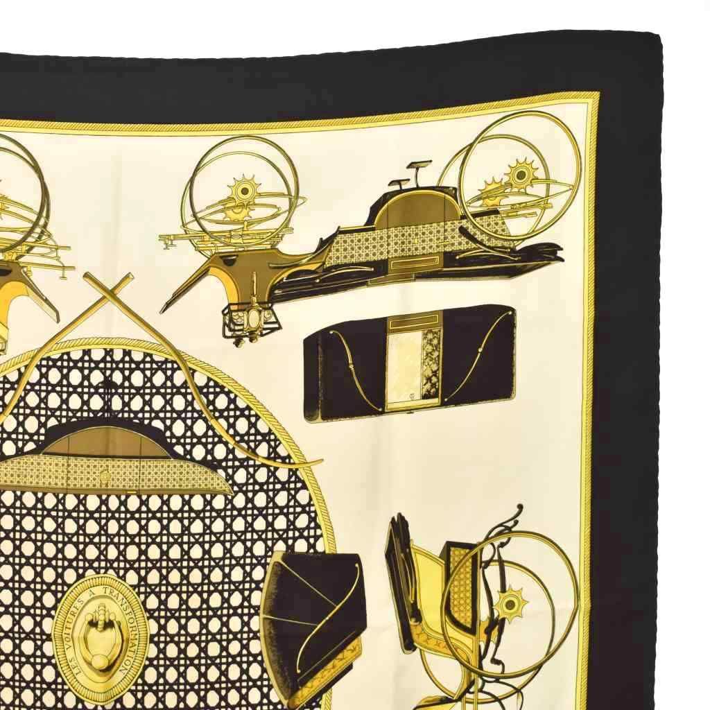 エルメス HERMES カレ90 折畳み式幌の馬車 LES VOITURES A