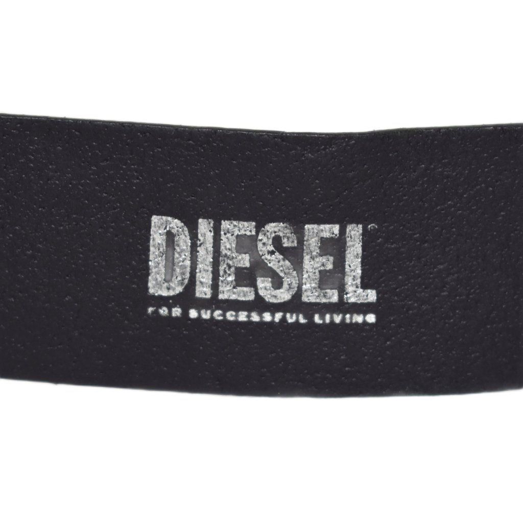 ディーゼル DIESEL Dロゴ ベルト レザー 75 30 黒 ブラック X08727 PR666 H6528 AA