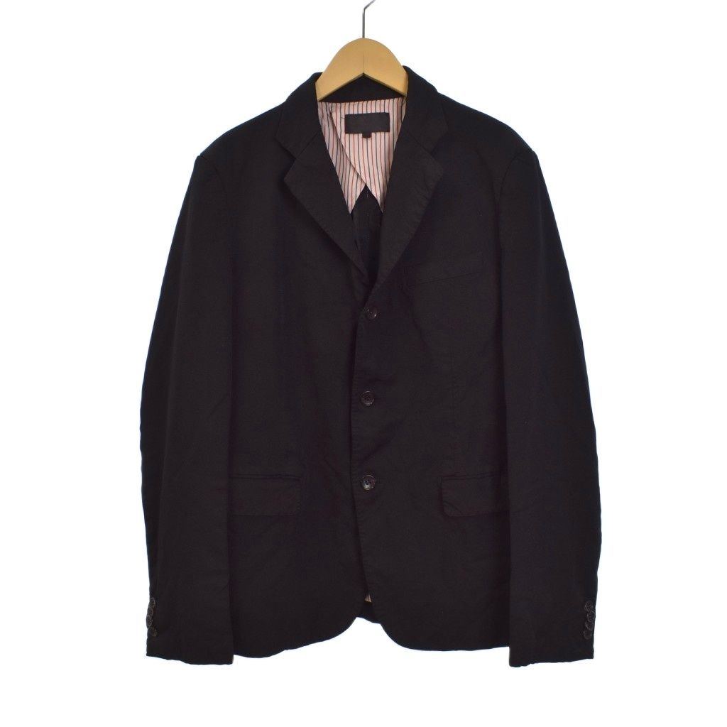 アイ ジュンヤワタナベマン コムデギャルソン ジュンヤマン eye JUNYA MAN ポリ縮絨 テーラードジャケット 3 B S 黒 ブラック AD 2017 WA-J 917