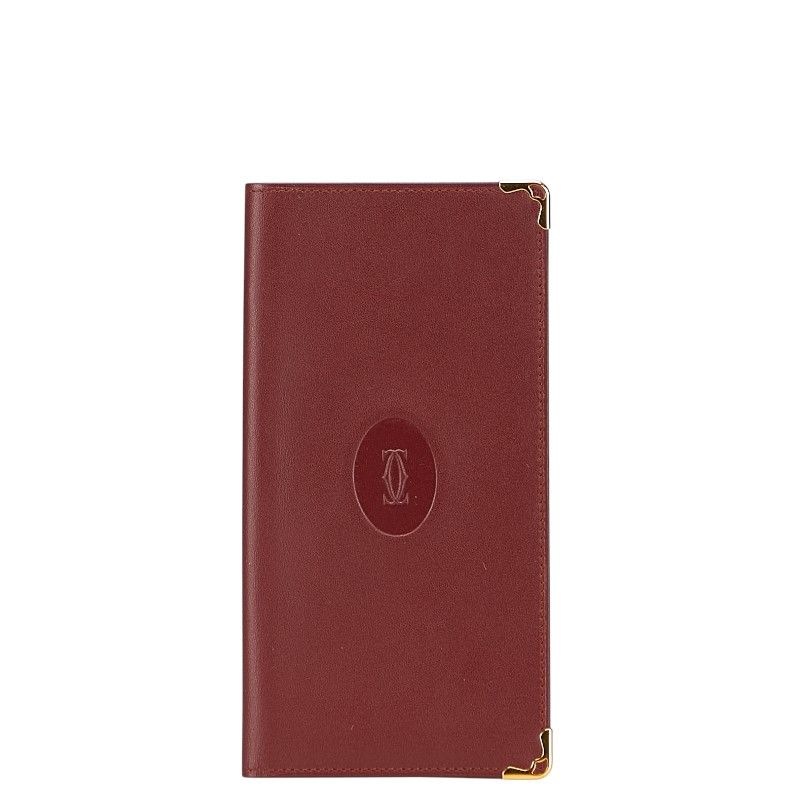 カルティエ マストライン ボルドー ワインレッド レザー レディース CARTIER 228-28946