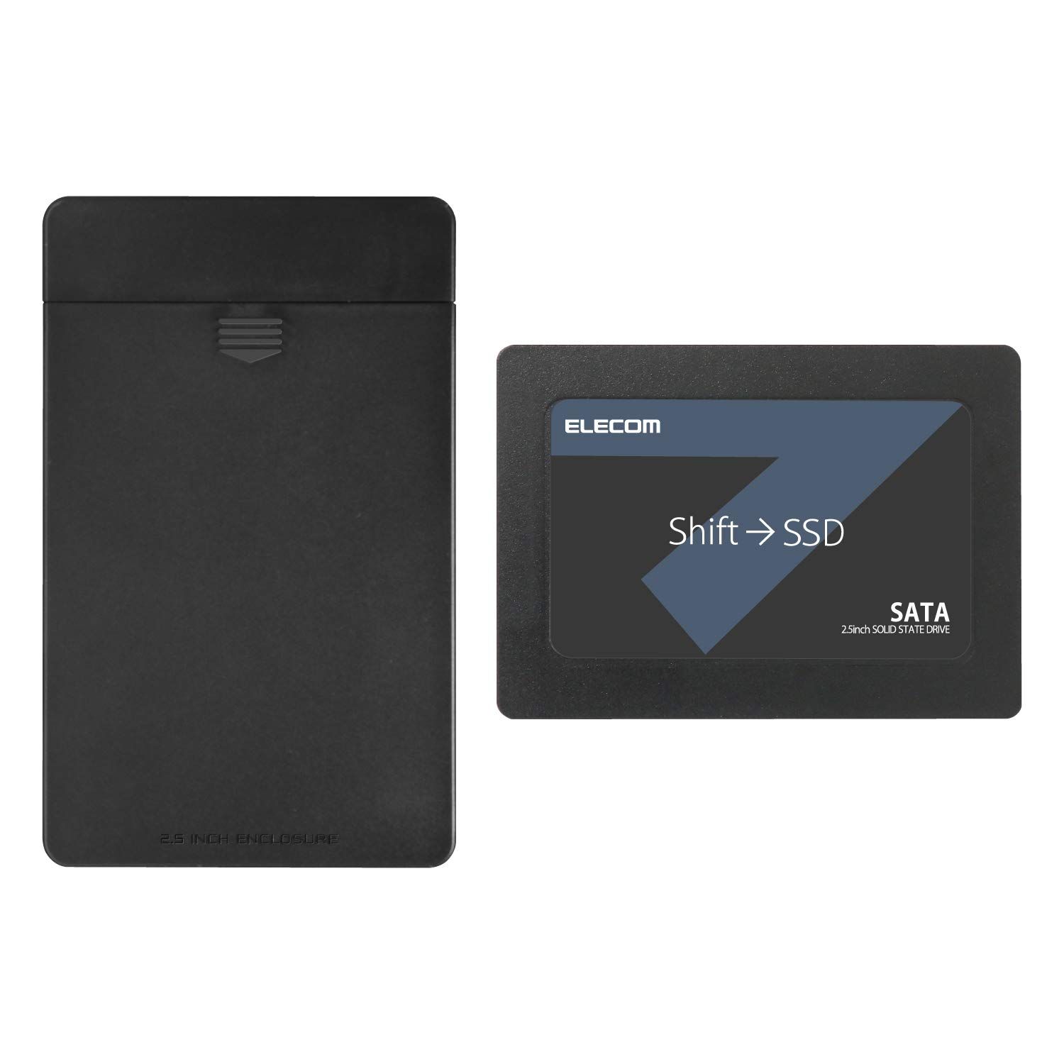 エレコム 内蔵SSD 480GB 2.5インチ SATA3.0 HDDケース付 データ移行ソフト HD革命 Copy Drive Lite付 ESD-IB0480G [480GB]