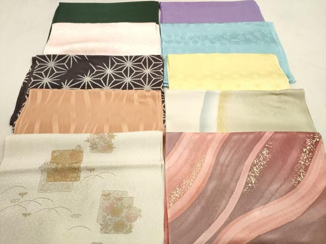 平和屋着物☆和装小物 帯揚げ10枚セット 正絹 逸品 DAAX2367xg