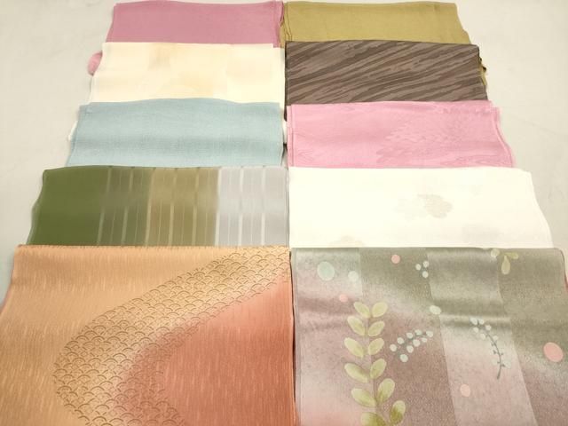平和屋着物★和装小物　帯揚げ10枚セット　正絹　逸品　DAAX2368xg 平和屋着物☆和装小物 帯揚げ10枚セット 正絹 逸品 DAAX2368xg