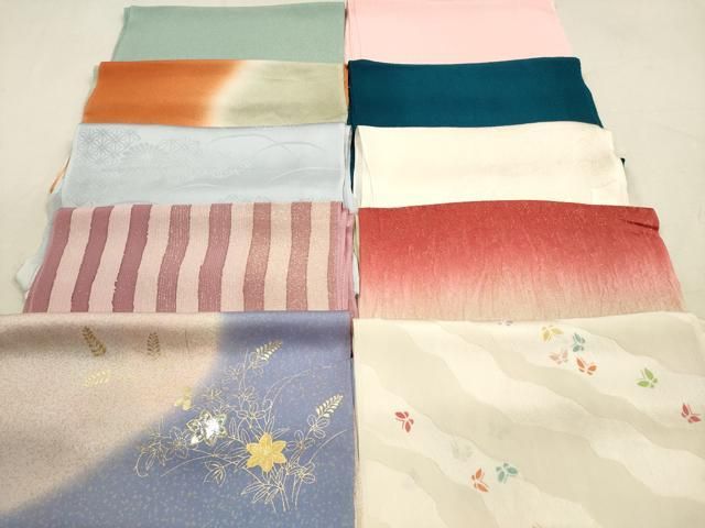 平和屋着物☆和装小物 帯揚げ10枚セット 正絹 逸品 DAAX2496xg 平和屋