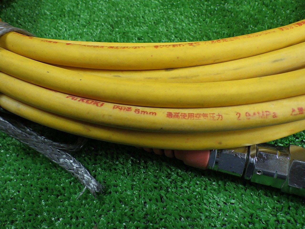  エア工具に HiKOKI 高圧ホース 15ｍ 釘打ち ダスター 接続 品 エアーホース リール エアーツール