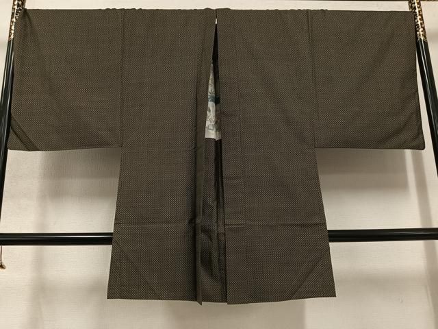 平和屋着物□男性 本場大島紬 アンサンブル 絣文様 正絹 逸品