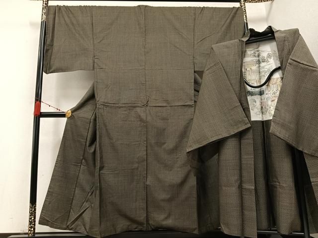 着物　大島紬　アンサンブル 大島紬アンサンブル 花絵札 - からん::アンティーク着物・リサイクル