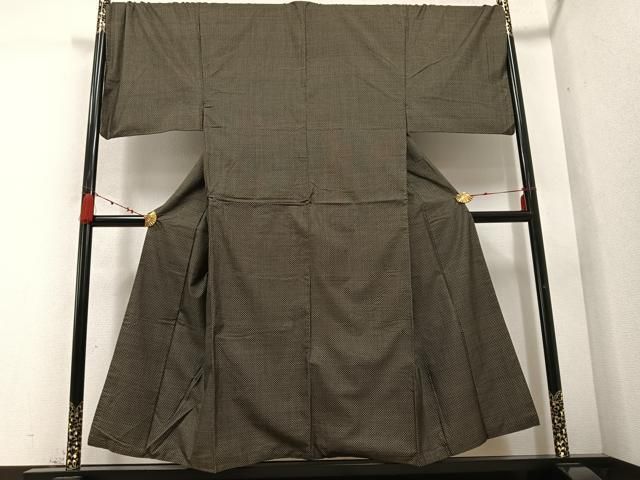 平和屋着物 男性 本場大島紬 アンサンブル 割り込み絣 正絹 AABC8058ph