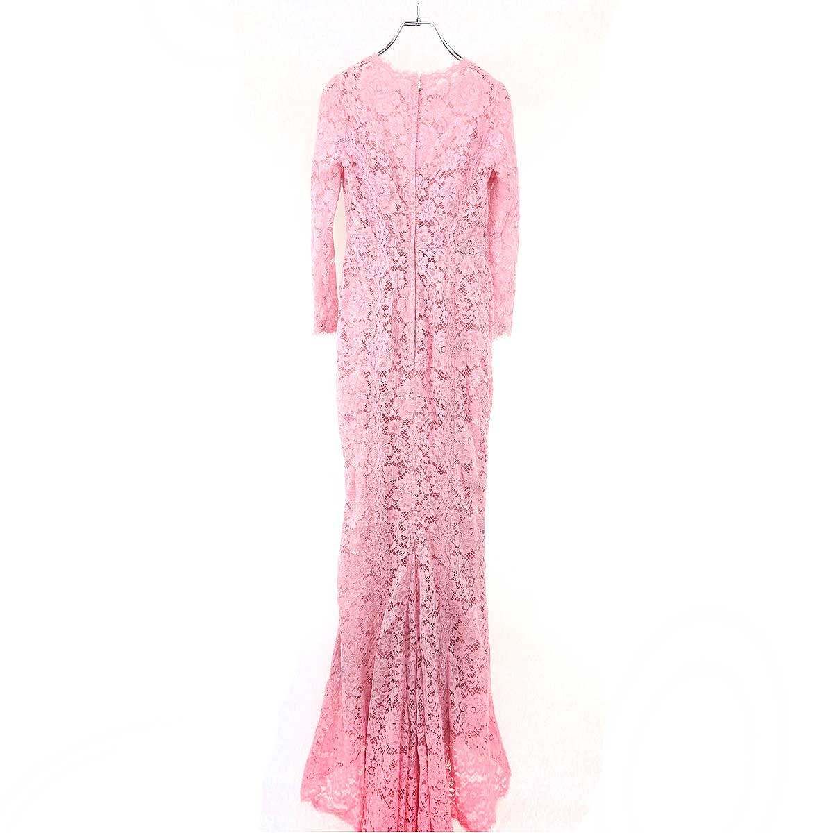 DOLCE&GABBANA ドルチェ＆ガッバーナ フラワーレース マキシドレス