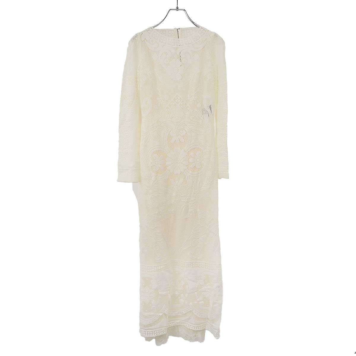 DOLCE&GABBANA ドルチェ＆ガッバーナ フラワーレースデザイン ドレス