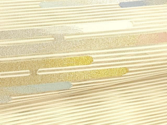  平和屋着物 夏物 八寸名古屋帯 絽綴れ 霞文 金銀糸 正絹 cm 名古屋帯 帯