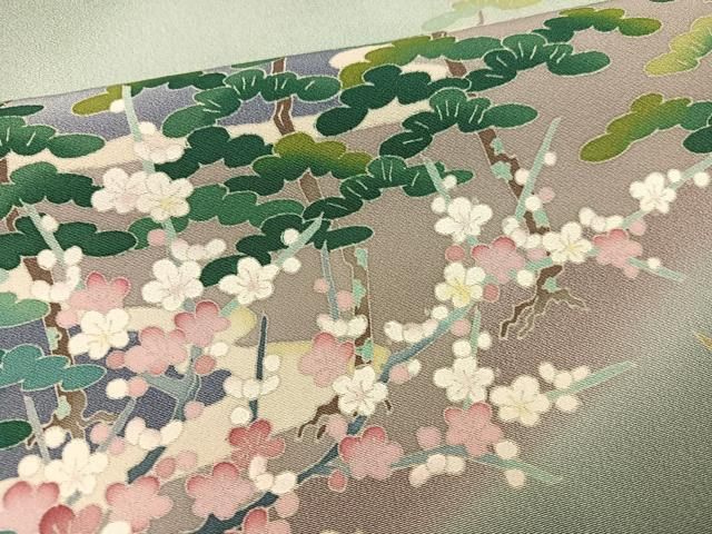 平和屋着物○本加賀友禅作家 奥田勝将 色留袖 松竹梅 暈し