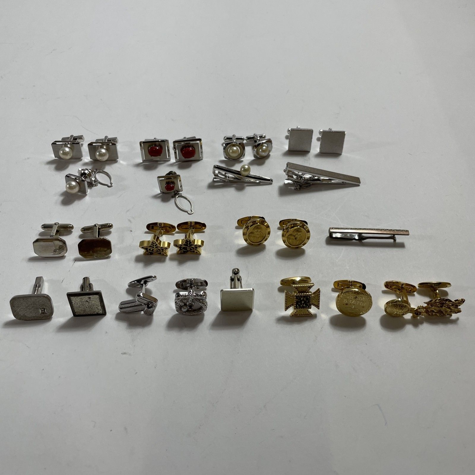 シルバー ネクタイピン タイタック カフリンクス SILVER 銀製 925 総重量177.5g 0.17kg