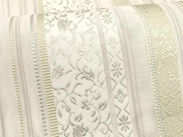  平和屋着物 夏物 八寸名古屋帯 花唐草間道 cm 名古屋帯 帯