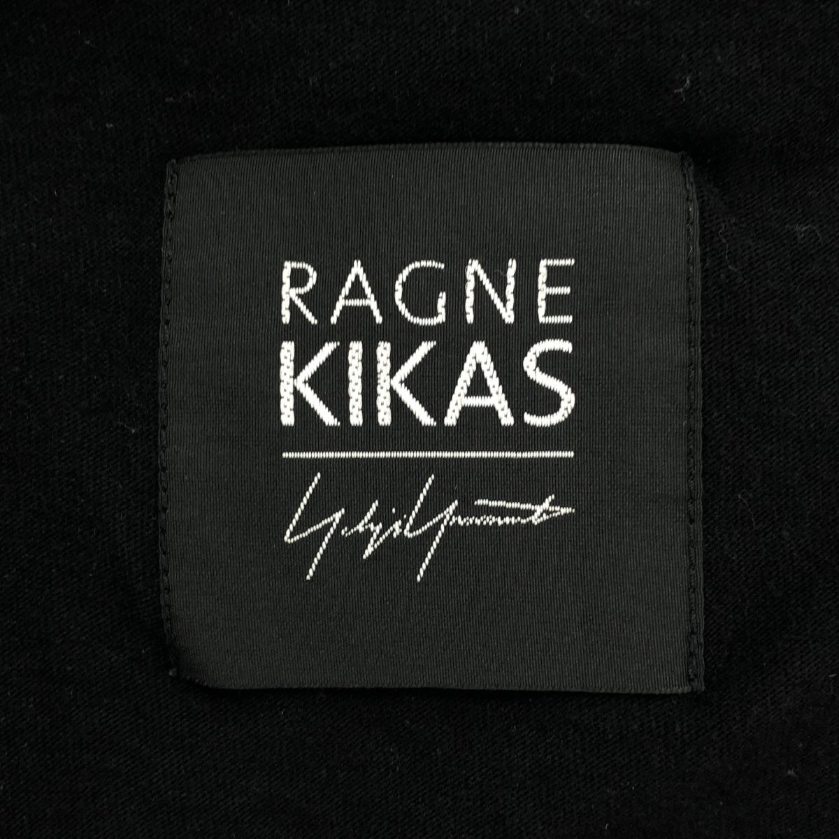 【驚きの価格が実現！】 RAGNE KIKAS for YOHJI YAMAMOTO ラグネキカス フォー ヨウジヤマモト アシンメトリーノースリーブトップス ND-T31-062 ブラック 2