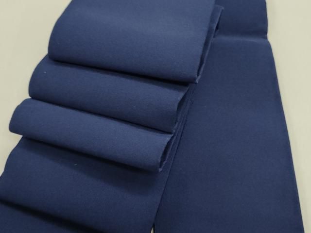 平和屋着物 男性 爪掻き本綴れ 角帯 濃藍色 正絹 DAAY2727op