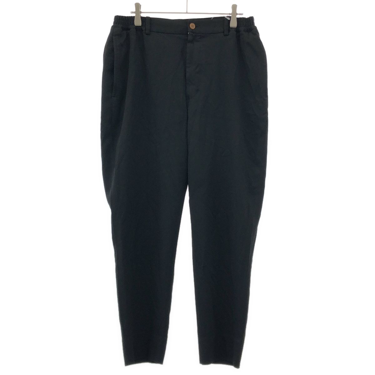 COMME des GARCONS HOMME DEUX コムデギャルソンオムドゥ 21AW ポリエステル縮絨テーパードパンツ DH-P028 ブラック S