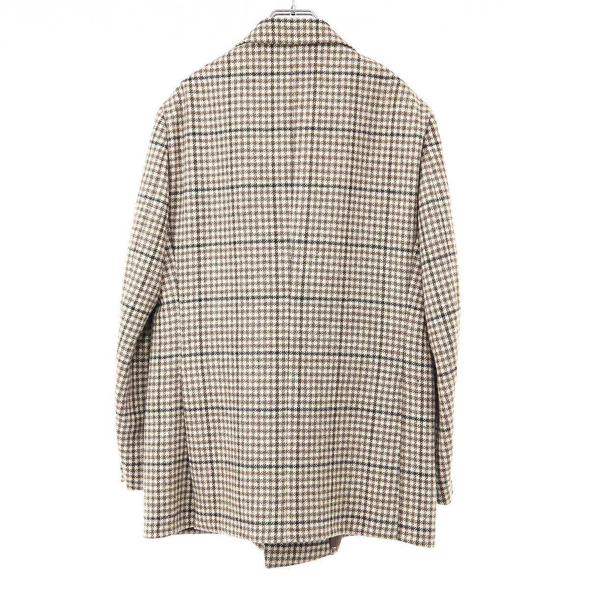 Kaptain Sunshine×L’ECHOPPE キャプテンサンシャイン×レショップ CARUSO別注 22AW ツイードチェックダブルジャケット KSLE22FCR01 ブラウン 46