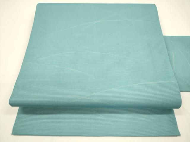 平和屋着物 夏物 九寸名古屋帯 草葉文 瓶覗色 正絹 cm