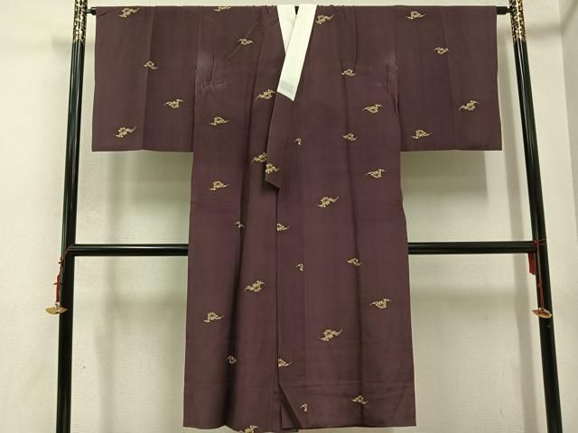 平和屋着物●長襦袢　無双仕立て　コウモリ　正絹　逸品　AABC8073ph 平和屋着物○長襦袢 無双仕立て コウモリ 正絹 逸品 AABC8073ph 2025年