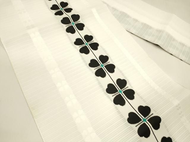 平和屋着物 夏物 八寸名古屋帯 四葉間道 cm