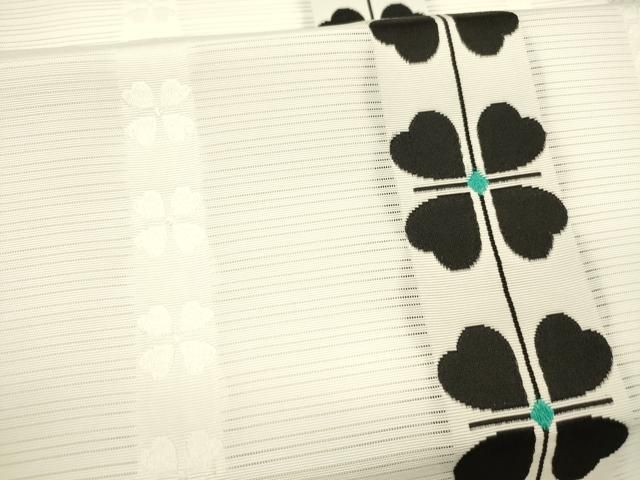  平和屋着物 夏物 八寸名古屋帯 四葉間道 cm 名古屋帯 帯