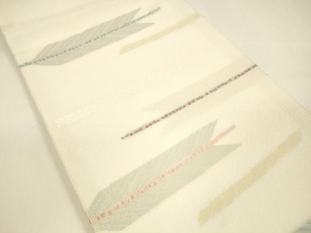 平和屋着物 夏物 九寸開き名古屋帯 矢羽文 cm