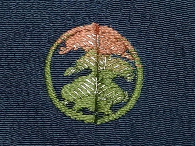 上質な色無地 藍鉄色