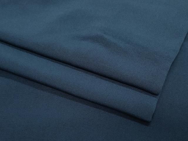 平和屋着物 上質な色無地 藍鉄色 正絹 vf