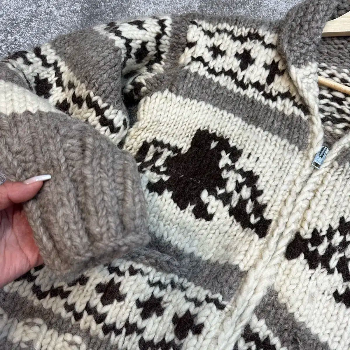 アメリカンヴィンテージ カウチン カーディガンM-L