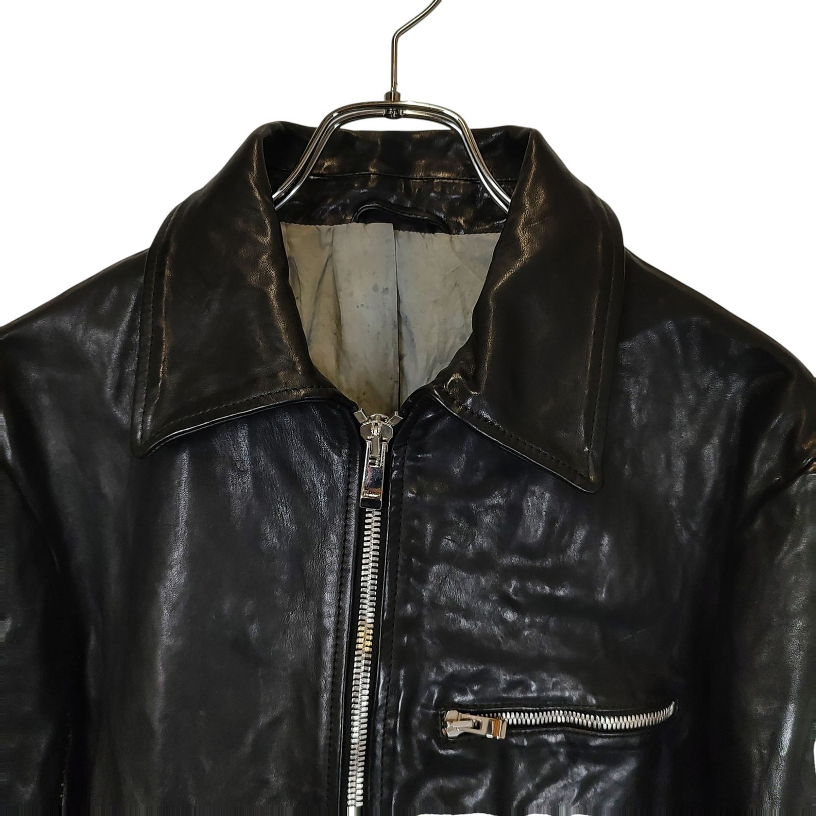 incarnation インカネーション HORSE LEATHER SHIRT COLLAR ZIP