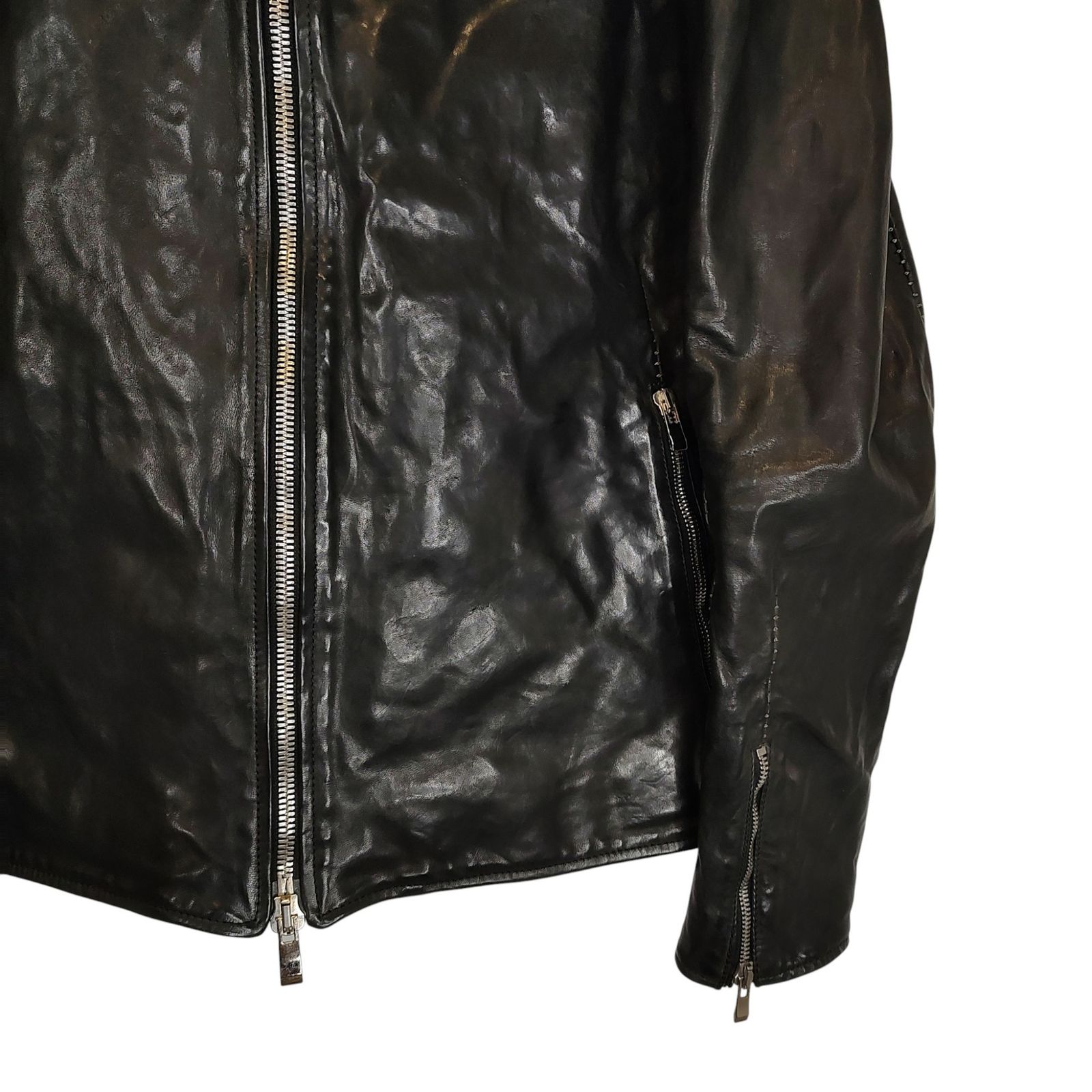 お値下げ！incarnation インカネーション レザージャケット incarnation インカネーション HORSE LEATHER SHIRT COLLAR ZIP