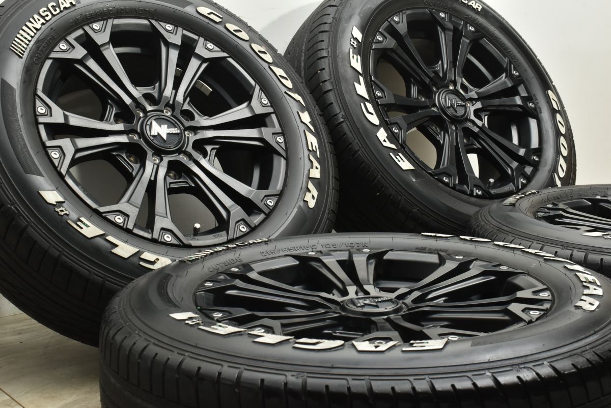 200 ハイエースに ナイトロパワー ジャベリン 16 in 6 5 J 38 PCD 139 7 グッドイヤー EAGLE ♯1 ナスカー 215 65 R C レジアスエース