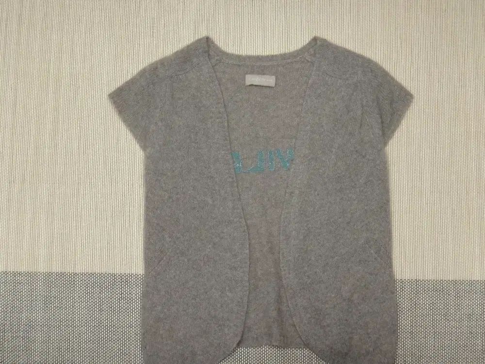  85 55 size ZADIG-VOLTAIRE ザディグ エ ヴォルテール カシミア ボレロ カーディガン ベスト ジレ ベスト ジレ ビスチェ