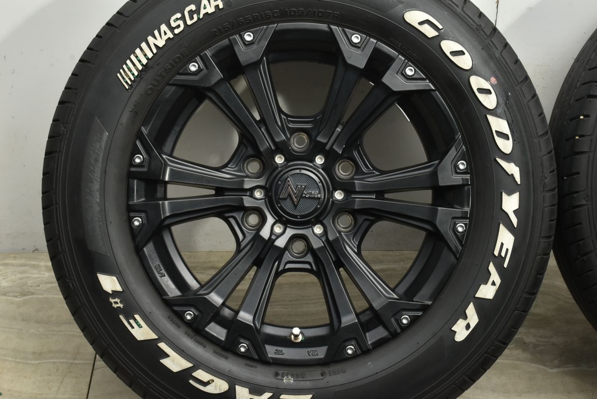  200 ハイエースに ナイトロパワー ジャベリン 16 in 6 5 J 38 PCD 139 7 グッドイヤー EAGLE ♯1 ナスカー 215 65 R C レジアスエース 16インチ タイヤ ホイールセット