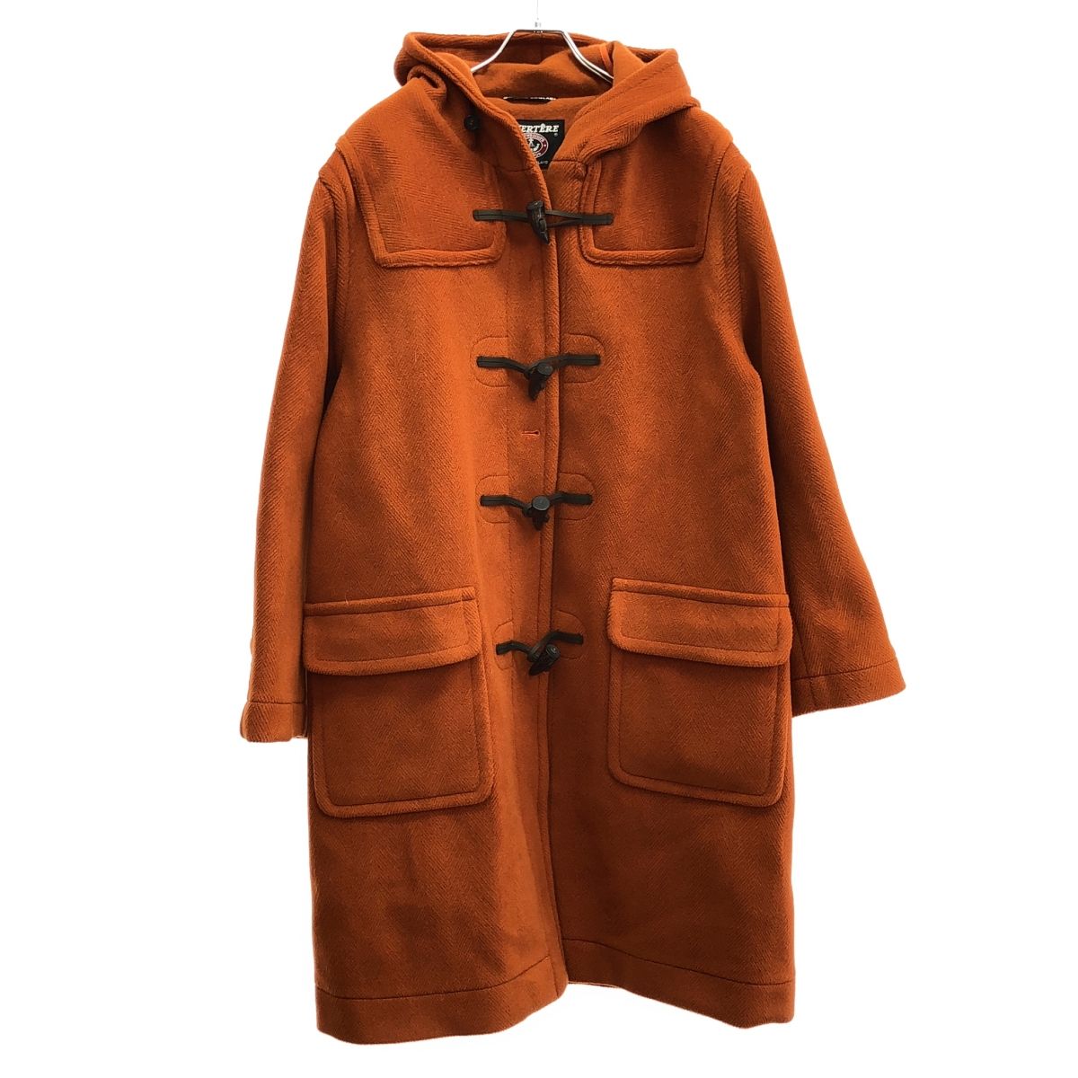 INVERTERE インバーティア JOSHUA ELLIS Duffel Coat ウールヘリンボーンダッフルコート IV222BM25031 オレンジ 42