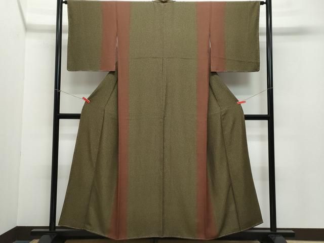 平和屋着物 上質な小紋 霞文 たたき染め 正絹 vf