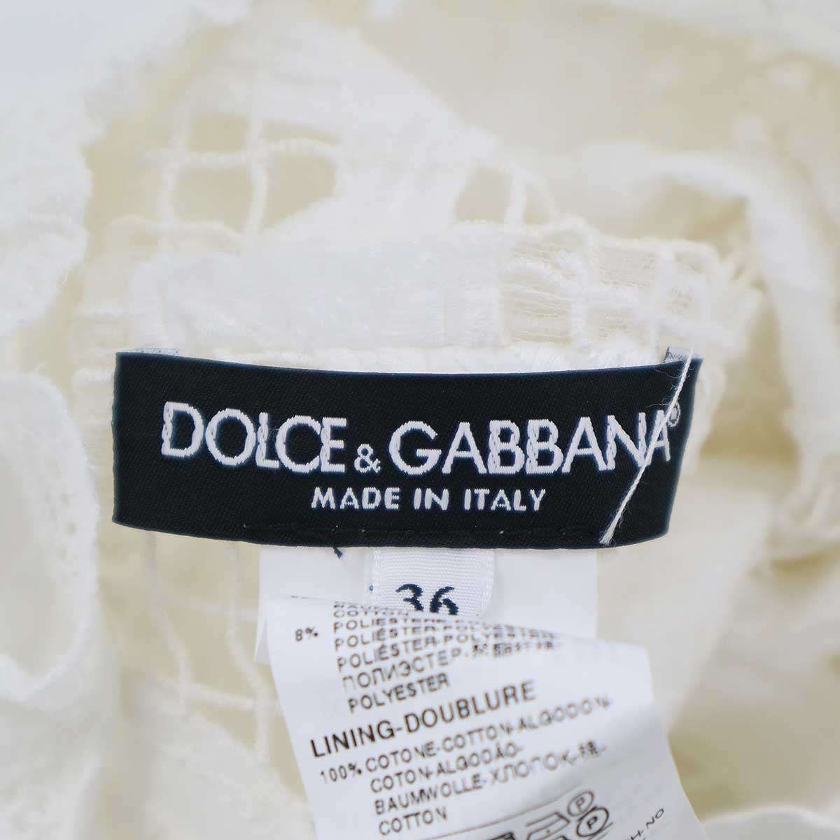 DOLCE&GABBANA ドルチェ＆ガッバーナ 22SS ノースリーブレースドレス