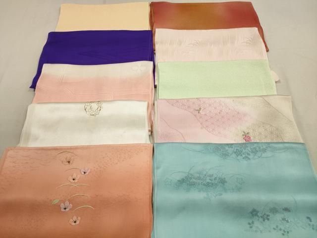 平和屋着物★和装小物　帯揚げ10枚セット　正絹　逸品　DAAV2457xg 平和屋着物☆和装小物 帯揚げ10枚セット 正絹 逸品 DAAX2457xg 平和屋着物