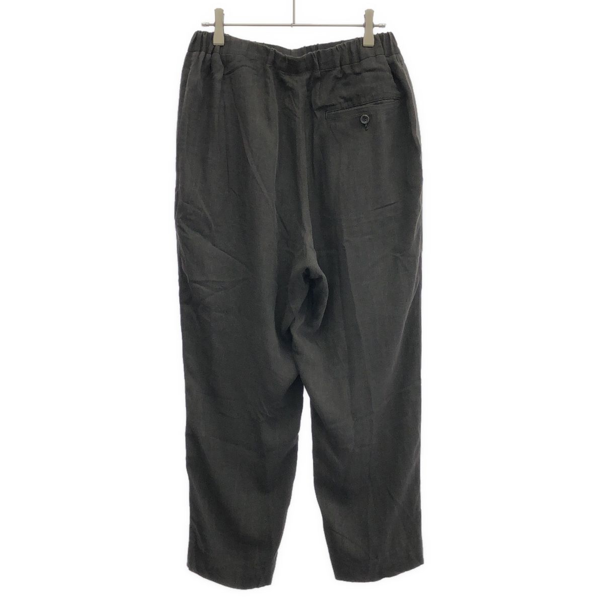 Yohji Yamamoto FEMME ヨウジヤマモト ファム 11SS レーヨンパンツ FO-P48-232 チャコール 2