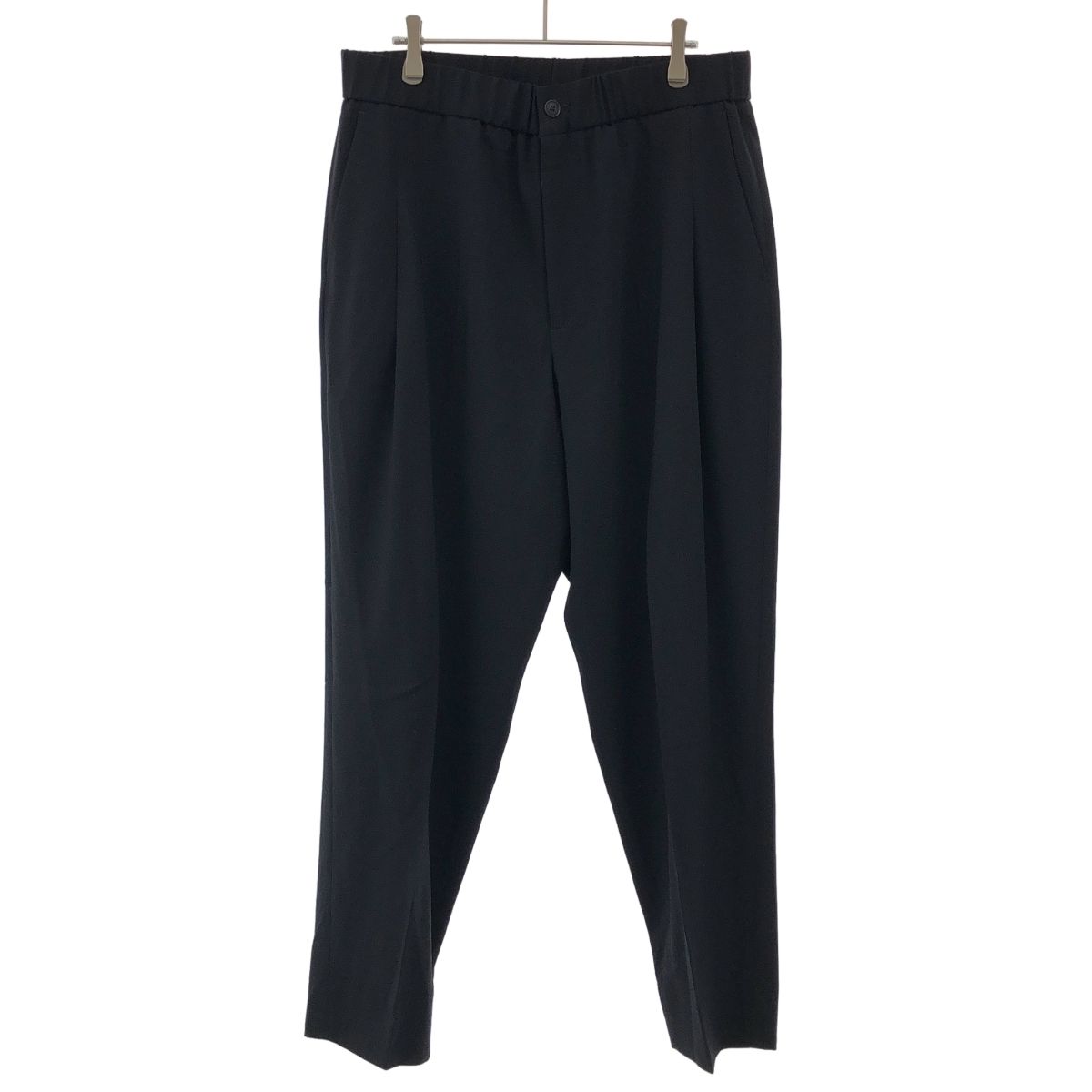 GIORGIO ARMANI ジョルジオアルマーニ 25SS シングルタックパンツ ピュアバージンウール クレープ GM000933 TE10043 ネイビー 50