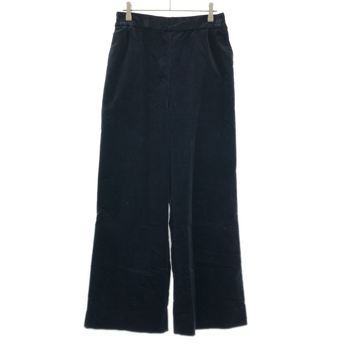 yori ヨリ 22AW コーデュロイワイドパンツ YR2222-114AW ネイビー 38