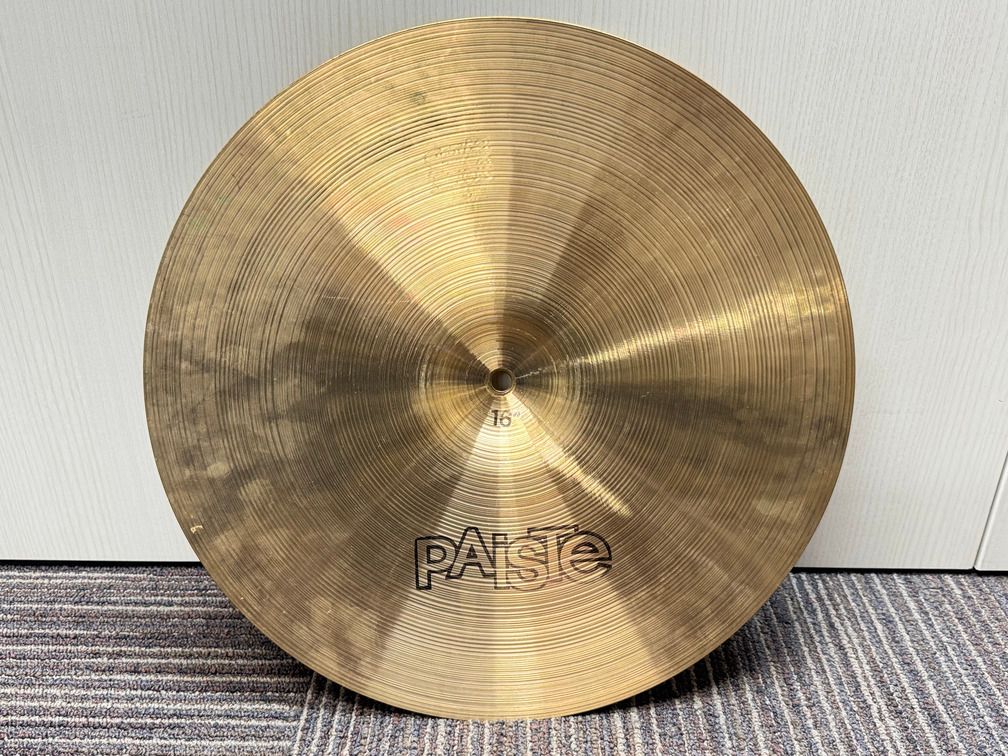 VINTAGE PAISTE 79年代製 2002 黒ロゴ クラッシュ16インチ 1070g