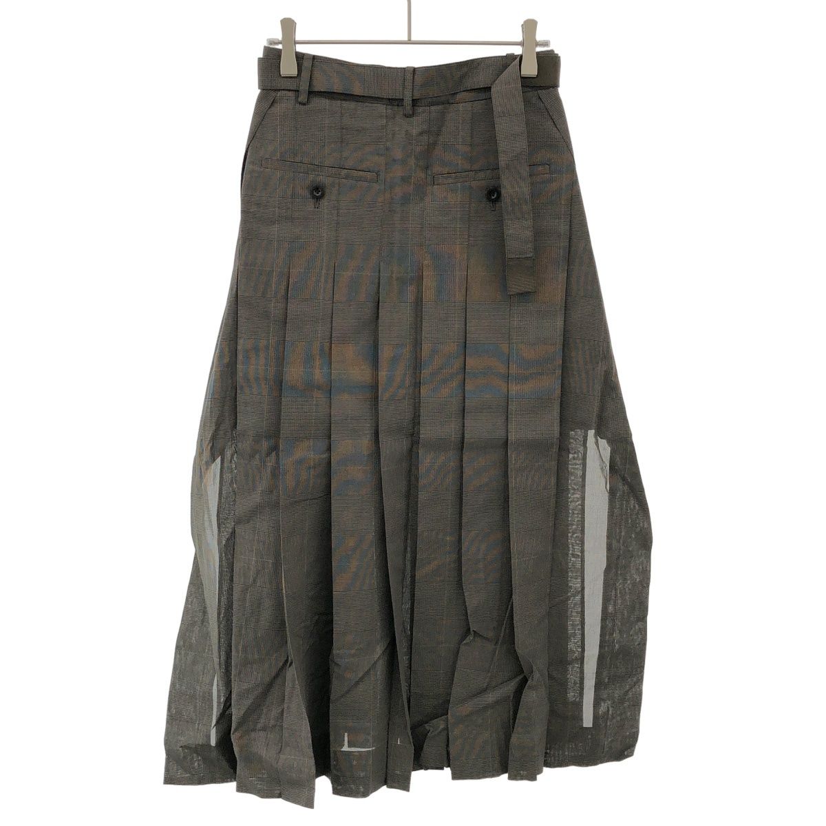 mau！！sacai サカイ　ミニスカート　シルバー mau様専用！！sacai サカイ ミニスカート シルバー