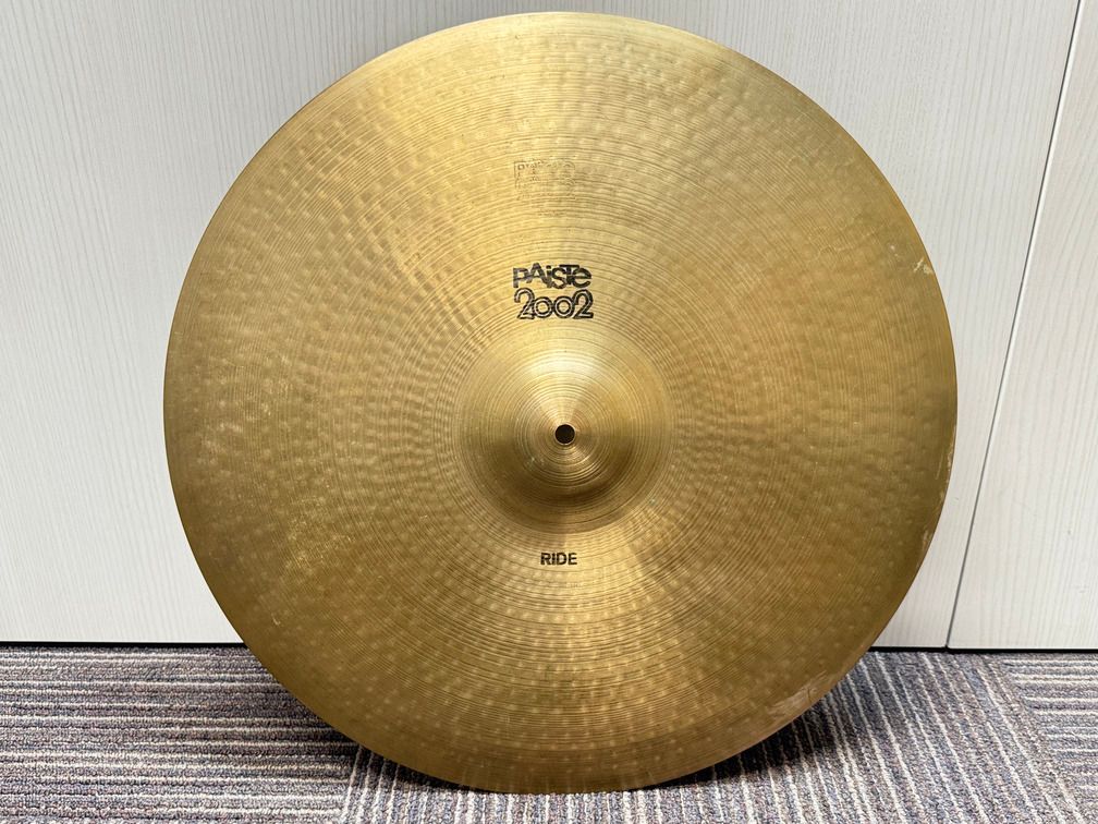 VINTAGE PAISTE 75年代製 2002 黒ロゴ ライド 20インチ 2182 g