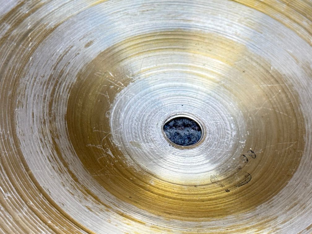 VINTAGE PAISTE 75年代製 2002 黒ロゴ クラッシュ 18インチ 1372 g