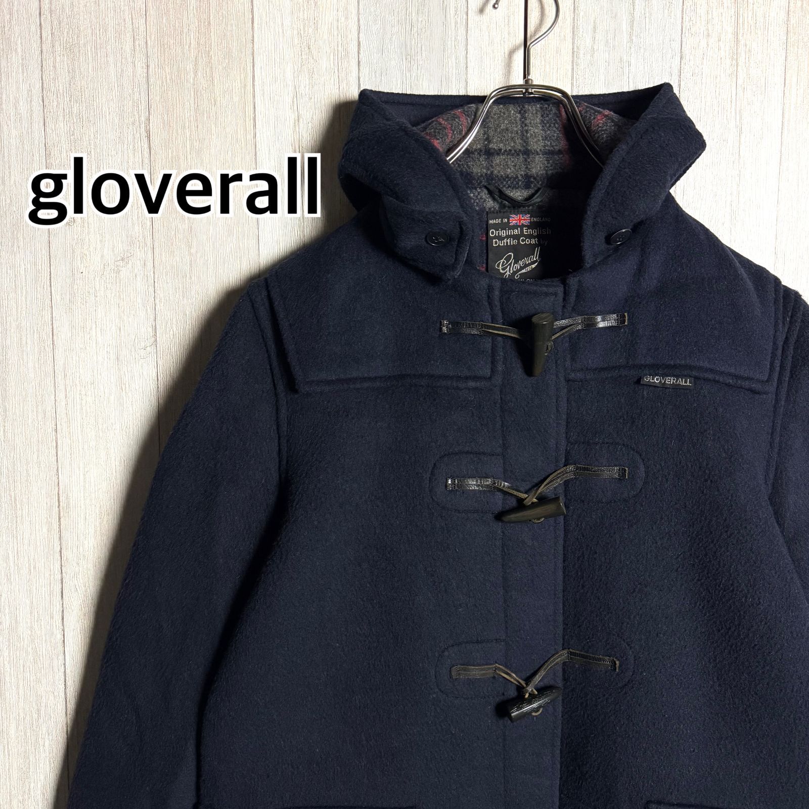 70s 英国製 gloverall グローバーオール ダッフルコート ネイビー 36