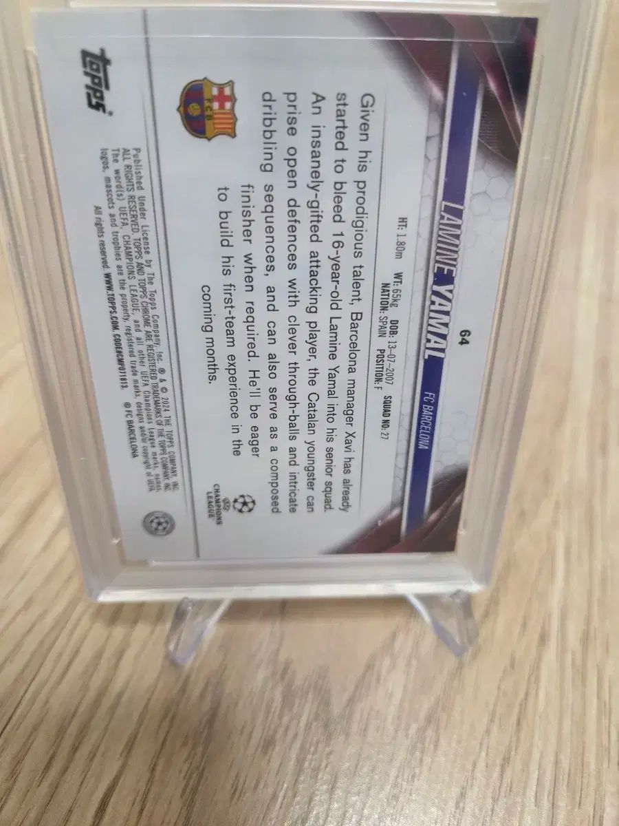 23 24 TOPPS トップス クロム ヤマル ルーキー アクア プリズム リー PSA 9