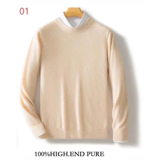 カシミヤ100％ カシミヤセーター メンズニット 寒い季節の カシミヤ セーター 紳士 クルーネック メンズ カシミア ギフト