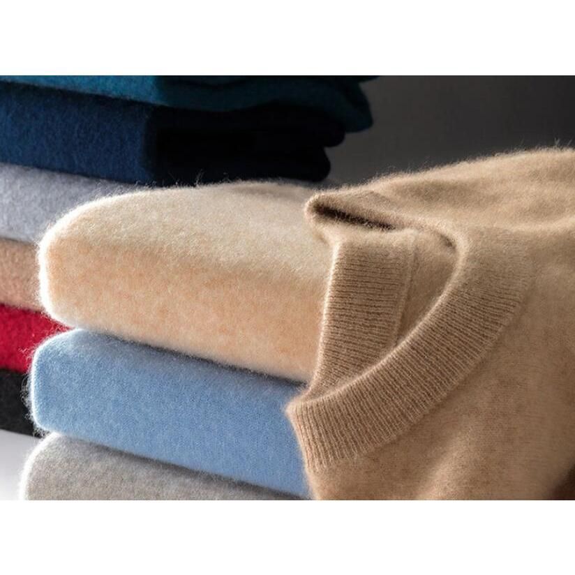 カシミヤ100％ カシミヤセーター メンズニット 寒い季節の カシミヤ セーター 紳士 クルーネック メンズ カシミア ギフト